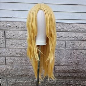 2/$20 Long Blonde Yellow Synthetic Wig 33 Inch